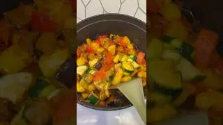 My favourite way to make ratatouille 😋#shorts #cooking #recipe #homemade #ratatouille