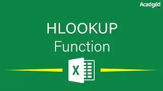 HLOOKUP in Excel | How to Use HLOOKUP in Excel | Excel Tutorial for Beginners
