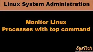 How to Monitor Linux Processes with top command, SysTechs | linux monitoring commands