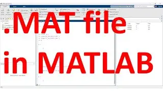 How to save workspace variables in .MAT file in MATLAB?