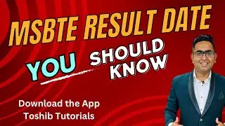 MSBTE Result Summer 2024 | MSBTE New Update | Toshib Tutorials