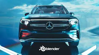 Mercedes Benz EQB - Blender Animation