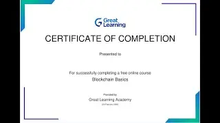 Blockchain Basics  online course with certificate from 