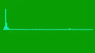 New green screen line audio spectrum
