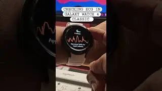 Check your ECG in Galaxy Watch 4 Classic! #samsung #galaxywatch #galaxywatch4 #watch4classic