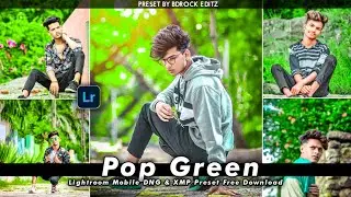 Pop Green tone lightroom mobile | Lightroom Preset Free DNG & XMP