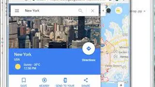 Automate Google Maps using Python (Open a Google Map directly by copying a location)