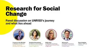 Research for social change: Panel discussion on UNRISD's journey and what lies ahead