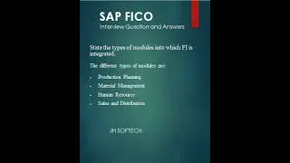 SAP FICO Interview Questions & Answers | Quick Tips #short14