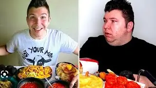 Muckbangers then vs now.. #mukbang #muckbang