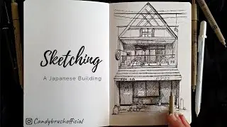 Pen & Ink Drawing #34 | Sketching A Japanese Building