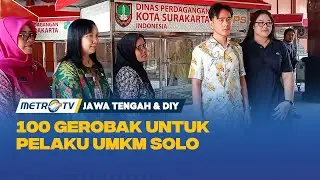 Gibran Serahkan 100 Gerobak untuk UMKM di Solo