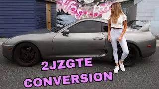 My Toyota Supra 2JZGTE conversion!  NA to Twin Turbo Part 1