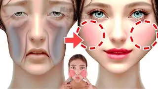 4mins Fuller Apple Cheeks Exercise & Massage🍎 Get Chubby Cheeks, Lift Sagging Cheeks Naturally