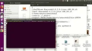 How to setup anaconda3 in ubuntu 16.04 LTS