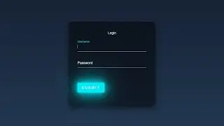 LogIn Form With Floating Placeholder & Light Button Using Pure HTML & CSS | Animated Login Form CSS