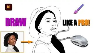 BEGINNERS TUTORIAL | How to Convert Picture to Line Art Drawing in Illustrator [STEP-BY-STEP]