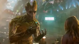 Groot Gives a Flower to a Girl - Entering Knowhere Scene - Guardians of the Galaxy (2014) Movie Clip