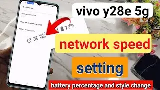 vivo y28e network speed setting | vivo y28e network speed and battery percentage show kaise kare