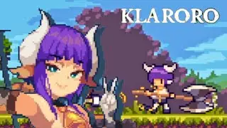 Male Protagonist Against Female Monster Bosses - Klaroro Demo - 2D Action Platformer