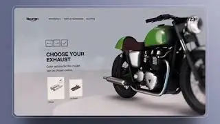 Triumph Bonneville Bike Website design UI/UX Design Animation Examples For Inspiration