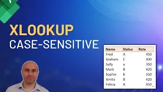 XLOOKUP Case Sensitive in Excel | Match Text Exactly