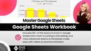 Master Google sheets with 80+ lessons