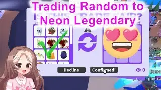 Trading Random to Neon Legendary Pet in Adopt Me