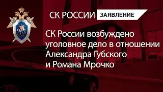 СК России возбуждено уголовное дело в отношении Александра Губского и Романа Мрочко