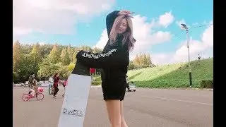 cute korean girl longboard 롱보드 Hayoung Kim🇰🇷