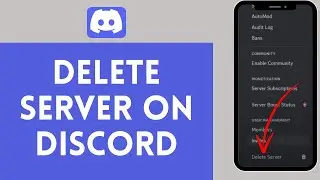 How to Delete Discord Server 2024 (GUIDE!!!) | Remove a Discord Server