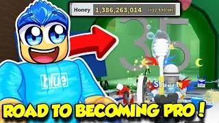 ROAD TO BECOMING PRO IN ROBLOX BEE SWARM SIMULATOR!! (WE'RE GETTING THERE)