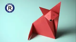 HOW TO FOLD A PAPER FOX? HOW TO MAKE A PAPER FOX? ORIGAMI FOX. 