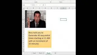 2 Methods for generating Time Sequence in Excel #excel #shorts #shortfeed