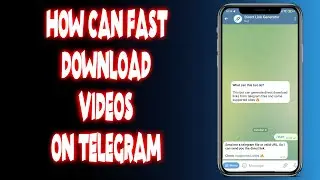 how can fast download videos on telegram? How to download video from telegram faster.