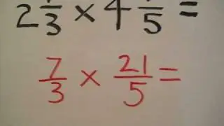 Multiplying mixed numbers