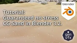 #cg #texture #sand  Guaranteed No Stress CG Sand in blender 3.2!