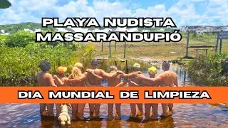 Limpiamos la playa naturista  , DIA MUNDIAL DE LIMPIEZA 🌊🤍