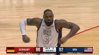 LEBRON JAMES SAVED TEAM USA vs GERMANY | July 22, 2024