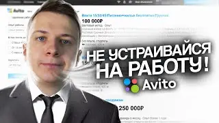 НЕ УСТРАИВАЙСЯ НА РАБОТУ ЧЕРЕЗ АВИТО! (пока не посмотришь это видео)