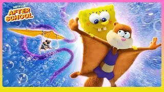 7 Minutes of Sandy Saving the Day 🏄‍♀️ Saving Bikini Bottom: The Sandy Cheeks Movie | Netflix