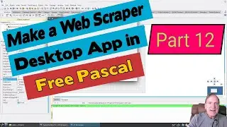 How to make an Image Web Scraper, Tutorial Free Pascal Lazarus Pt. 12 For Loop to Save All From List