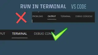 Run Code in Terminal instead Of Output VS Code