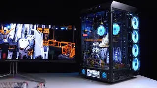 「BRO」4K Water Cooled PC Build Thermaltake Tower 900 Gundam Garage.The 🌏 only Tower900高达格纳库主题#pcbuild