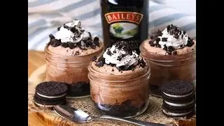 Mini Baileys Chocolate Cheesecake Trifles | Dessert