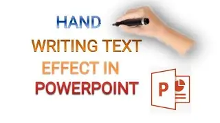 Hand Writing Animation In PowerPoint | Easy Way To Animate A Text | Text Animation