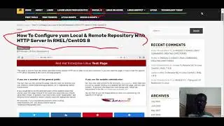 How To Create yum/dnf local and HTTP remote repository on RHEL 8 / CentOS 8