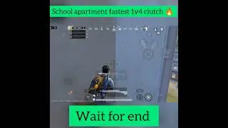 school apartment fastest 1v4 clutch 🔥 #bgmi #1v4clutch #1v4 #pubg #shorts