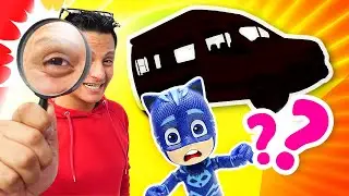 ¡El bus de Catboy ha desaparecido! Videos de coches de juguete con los PJ Masks