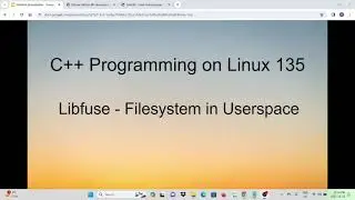 C++ Programming on Linux - Libfuse Filesystem in Userspace